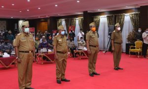 Pengukuhan Empat Pejabat Bupati Sementara Di Sultra