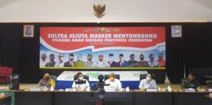 Cegah Covid 19, Pemprov  Luncurkan Gerakan Sultra Sejuta Masker