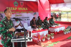 Dorong Percepatan Pembangunan di Kolut,  Mayjen TNI Andi Sumangerukka: Akan Menggunakan Semua Potensi yang Dimiliki
