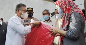 Wali Kota Kendari Salurkan Bantuan  pada Korban Puting Beliung di Kadia