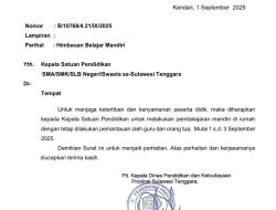 Dikbud Sultra Keluarkan Surat Edaran Libur untuk Siswa SMA/SMK
