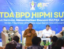 Wakil Gubernur Tekankan Kepemimpinan Berintegritas di DIKLATDA HIPMI, Hugua Mengajak HIPMI Sultra Untuk Terus Melahirkan Pengusaha Muda Berintegritas, yang Tidak Hanya Sukses Secara Bisnis, tetapi Juga Memberi Inspirasi dan Manfaat Bagi Masyarakat Luas