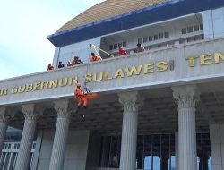 Pemprov Menutup  Rangkaian JamboreTangguh Bencana Dengan Menggelar Apel Siaga dan Simulasi Penanganan Bencana Gempa Bumi dan Tsunami di Lapangan  Kantor Gubernur Sultra