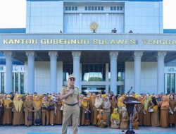 Gubernur Sultra  Andi Sumangerukka  Bersepeda ke Kantor Sekali Sepekan, Dukung WFH
